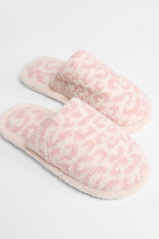 Winter Luxury Soft Leopard Pattern Slipper